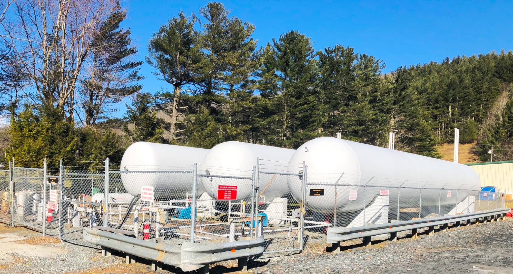 Propane tanks ready for installation